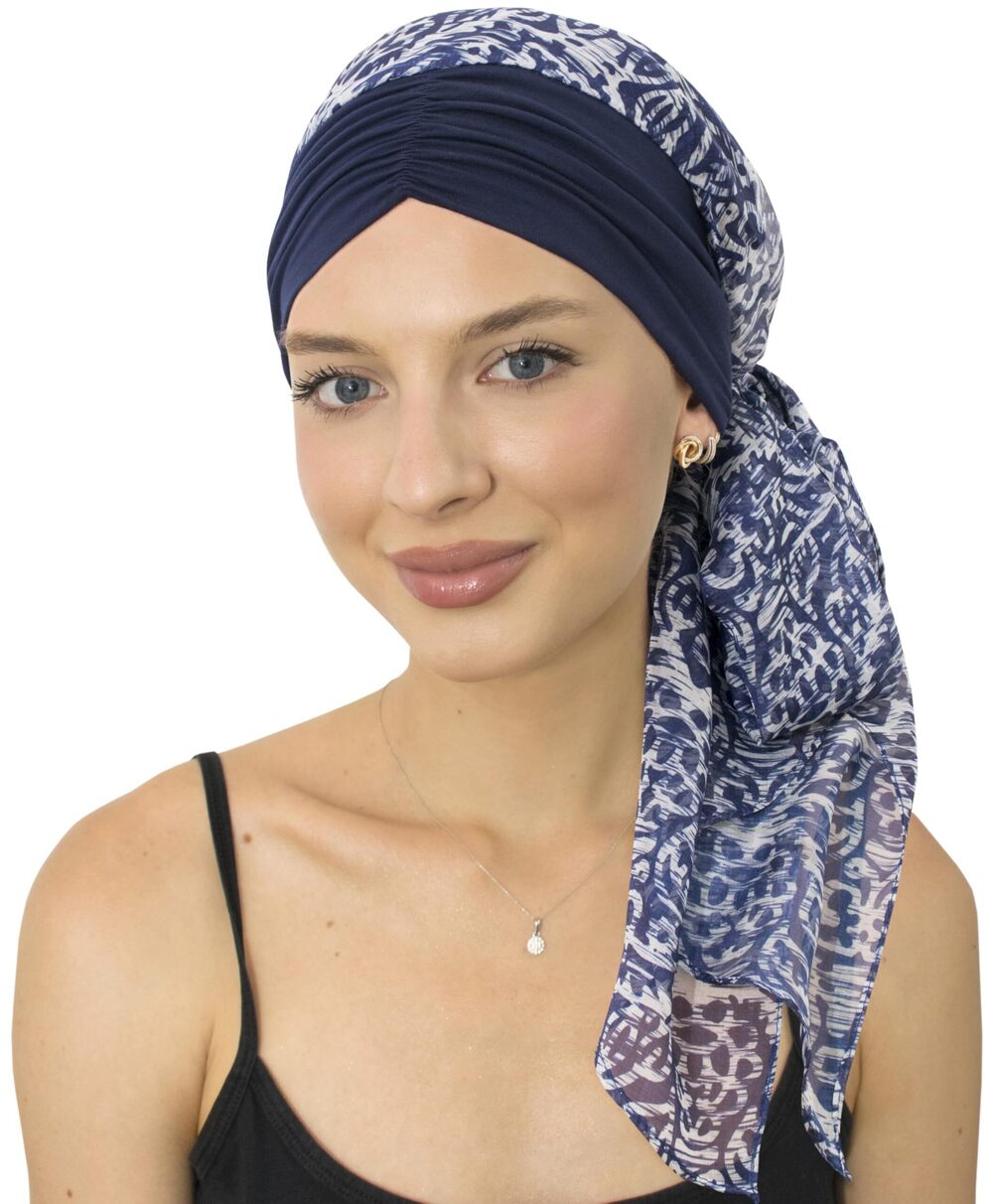 9463 Head Scarf Skull Cap Chemo Patients Headwear Cancer Hair Loss Scarf